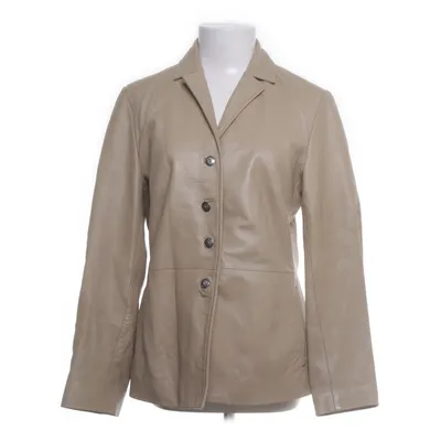 Leather blazer (Beige) from Mexx Women Polyester, Leather