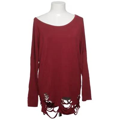 Langærmet t-shirt (Rød) fra Urban Classics Elastan, Viscose