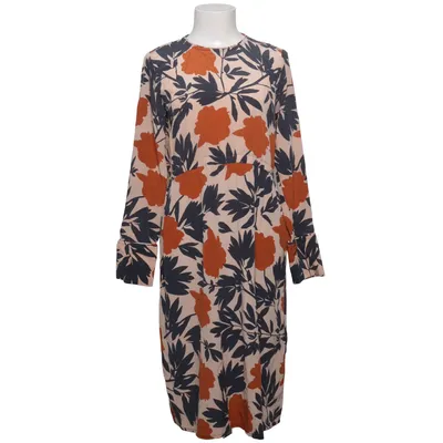 Dress (Beige, Blue, Brown) from Marimekko Silk