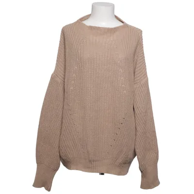 Sweater (Beige) from Hannalicious x NA-KD Acrylic, Cotton