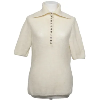 Topp (Vit, Beige) från H&M Premium Quality Ull, Mohair, Polyamid