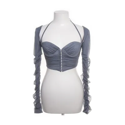 Crop top (Grå, Blå) från Oh Polly Elastan, Polyester