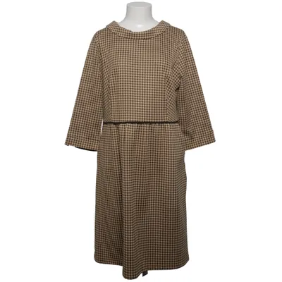 Robe (Marron, Blanc) de Linea Tesini Coton, Élasthane, Polyester