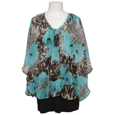 Blouse (Bleu, Noir, Marron, Multicolore) de Zhenzi Élasthane, Polyester, Viscose
