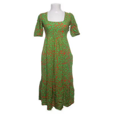 Kjole (Grøn, Orange, Flerfarvet) fra Crep Viscose