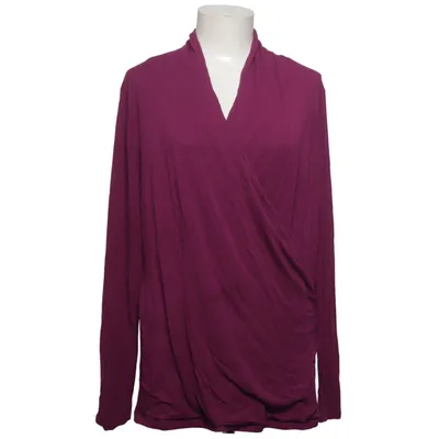 Wrap blouse (Purple) from Banana Republic Elastane, Modal, Polyester