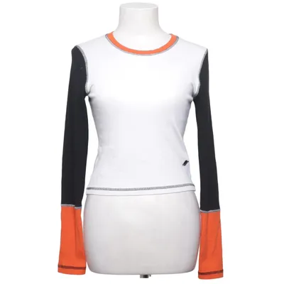 Långärmad t-shirt (Vit, Svart, Orange) från Planet NUSA