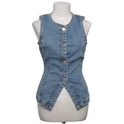 Gilet en jean (Bleu) de Perfect Jeans Gina Tricot Coton, Élasthane