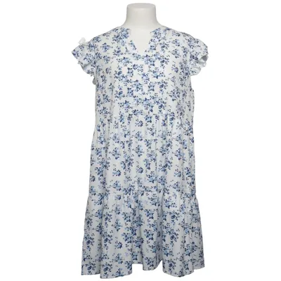 Dress (White, Blue) from EMU Polyester