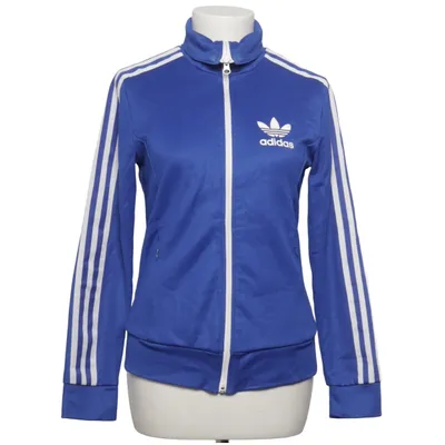 Träningsjacka (Blå, Vit) från Adidas Bomull, Polyester