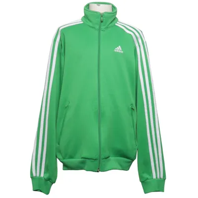 Träningsjacka (Grön, Vit) från Adidas Bomull, Polyester