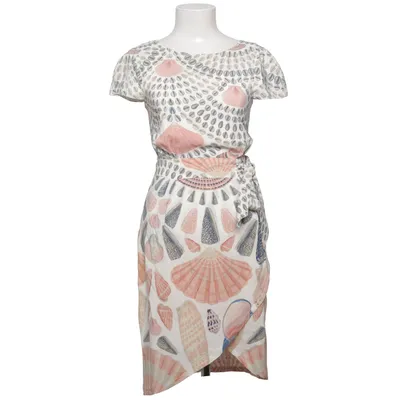 Klänning (Vit, Rosa, Blå) från By Malina Collection Elastan, Polyester, Silke