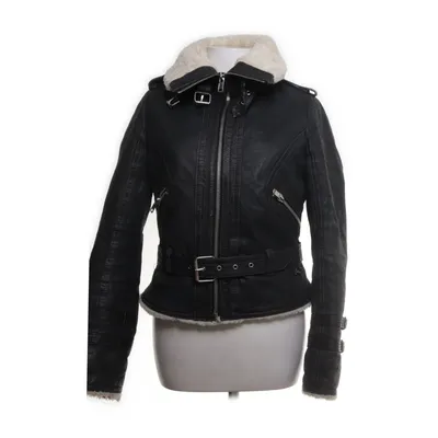 Lined denim jacket (Black) from Jofama by Kenza