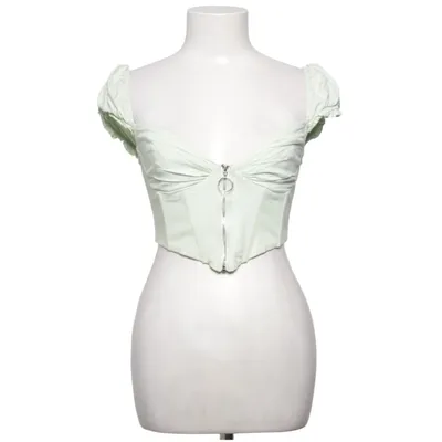 Crop top (Grøn) fra Oh Polly Bomuld, Elastan