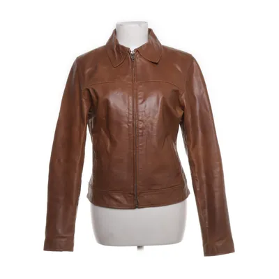 Leather jacket (Brown) from Gipsy Polyester, Leather