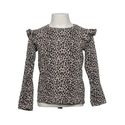 Langærmet t-shirt (Beige, Brun, Sort) fra Lindex Kids Bomuld, Elastan