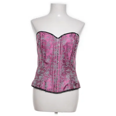 Korsett (Lila, Svart, Silverfärgad) från Cottelli Collection Bomull, Polyester