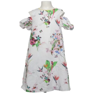 Kleid (Weiß, Mehrfarbig) von Baker by Ted Baker Baumwolle, Polyester