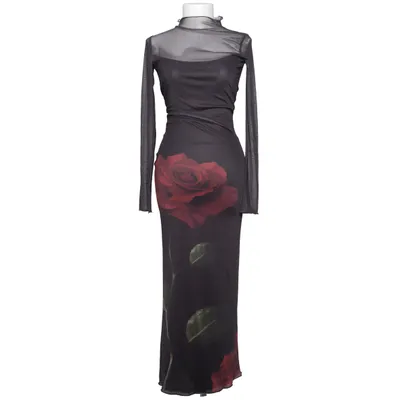 Långklänning (Svart, Röd, Grön) från Bershka Elastan, Polyester