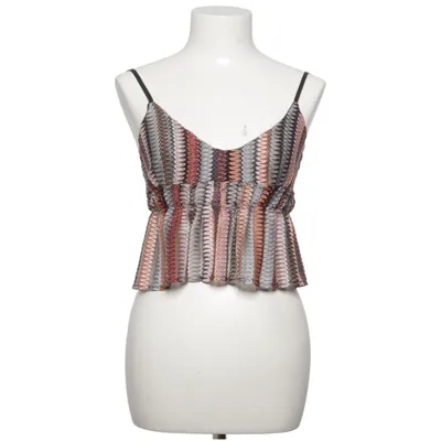 Crop top (Multicolore) de Subdued Fibre métallique, Polyester