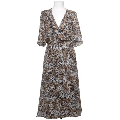 Wrap dress (Brown, Black, White) from Single Polyester