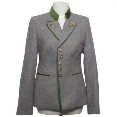 Blazer (Gris, Vert) de Landgraf Coton, Laine