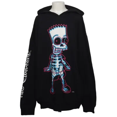 Kapuzenpullover (Schwarz) von The Simpsons Baumwolle, Polyester