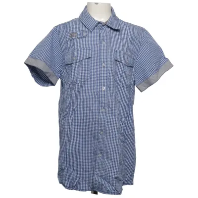 Chemise à manches courtes (Bleu, Blanc) de Glo-Story Coton