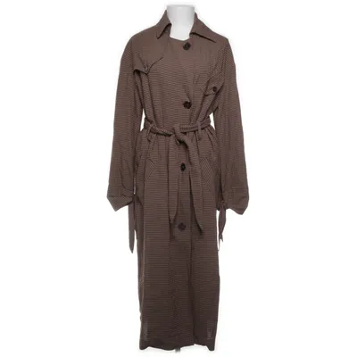 Frakke (Brun, Flerfarvet) fra Nanushka Acetat, Bomuld, Elastan, Polyester, Viscose, Uld