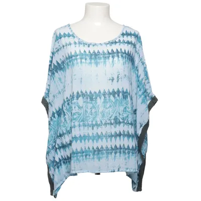 Top (Blue, White, Multicolored) from Dotted Blue Polyester