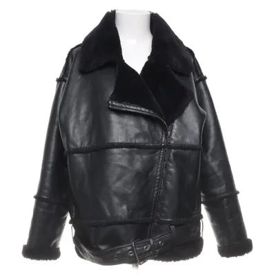 Shearlingjacka (Svart) från Monki Polyester, Polyuretan