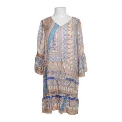 Dress (Beige, Blue, Multicolored) from Mucho Gusto Silk