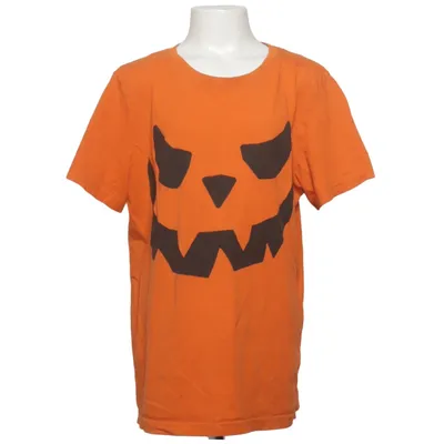 T-shirt (Orange, Sort) fra H&M Kids Bomuld