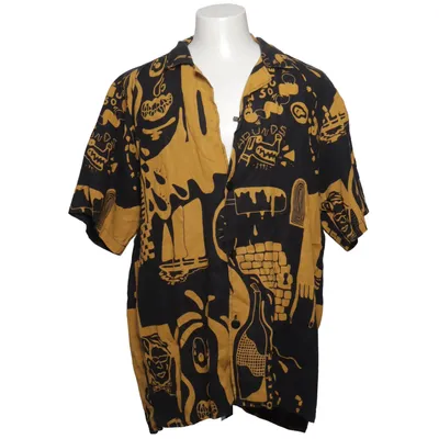 Short sleeve shirt (Black, Yellow) from Oas Linen