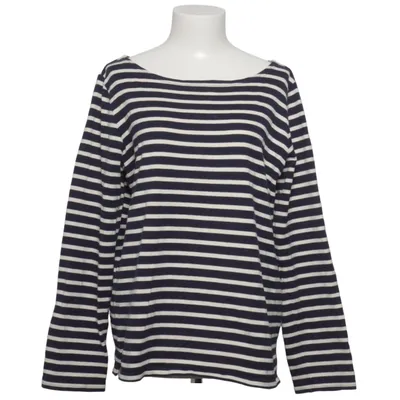 Langærmet t-shirt (Blå, Hvid) fra Muji Bomuld