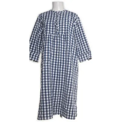 Klänning (Blå, Vit) från Juna Bomull