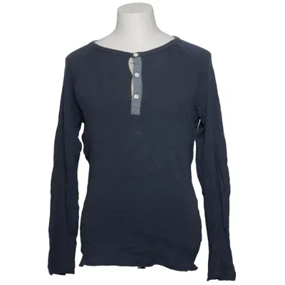 Henley Shirt (Blau) von Burning Palms Baumwolle