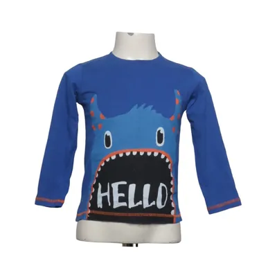 Long sleeve T-shirt (Blue, Black, Orange) from Kids by Lindex Cotton