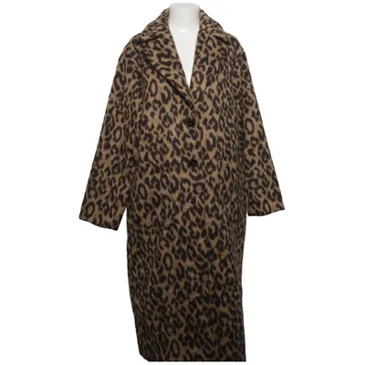 Frakke (Brun, Sort) fra Pieces Genanvendt polyester