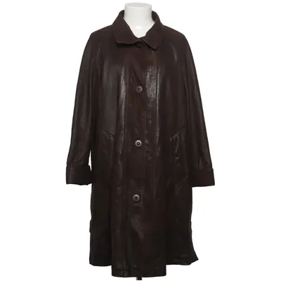 Leren jas (Bruin) van Goldstein Leer, Polyester