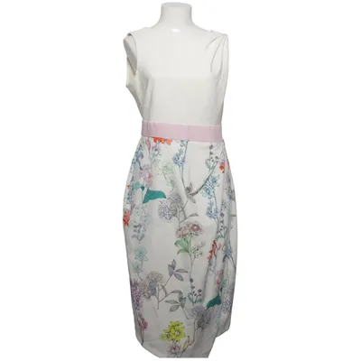 Jurk (Wit, Meerkleurig) van Closet London Elastaan, Polyester