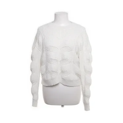 Trui (Wit) van Pieces Katoen, Gerecycled polyester