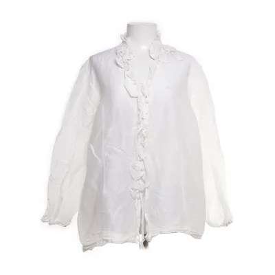 Blus (Vit) från Zeitlos by Luana Bomull, Linne, Silke
