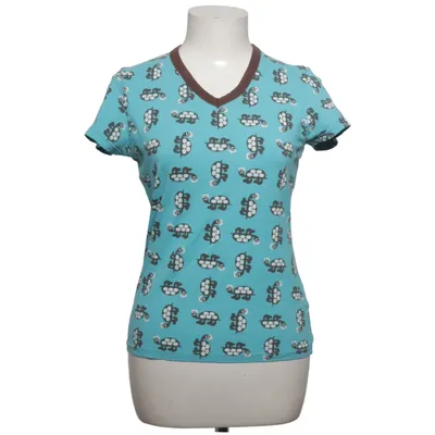 T-shirt (Bleu, Marron) de Mei Coton, Élasthane