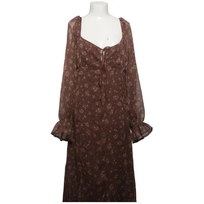 Maxikleid (Braun, Gelb) von Boohoo Polyester, Viskose