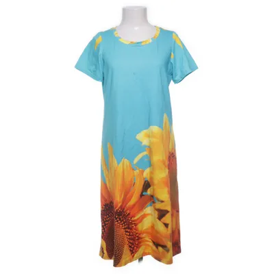 Klänning (Blå, Gul, Orange, Brun) från Margot Bomull, Elastan