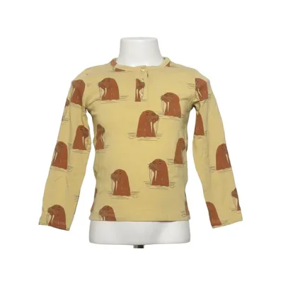 Langærmet t-shirt (Gul, Brun) fra Mini Rodini Bomuld, Elastan