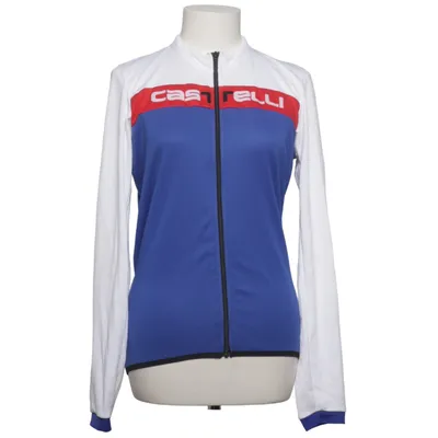 Cykeltrøje (Hvid, Blå, Rød) fra Castelli Polyester
