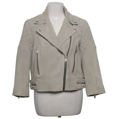 Bikerjack (Beige) van Allsaints Leer, Polyester