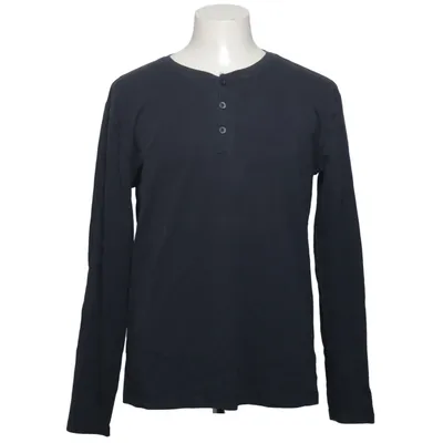 Henley shirt (Blue) from Skill Elastane, Organic cotton